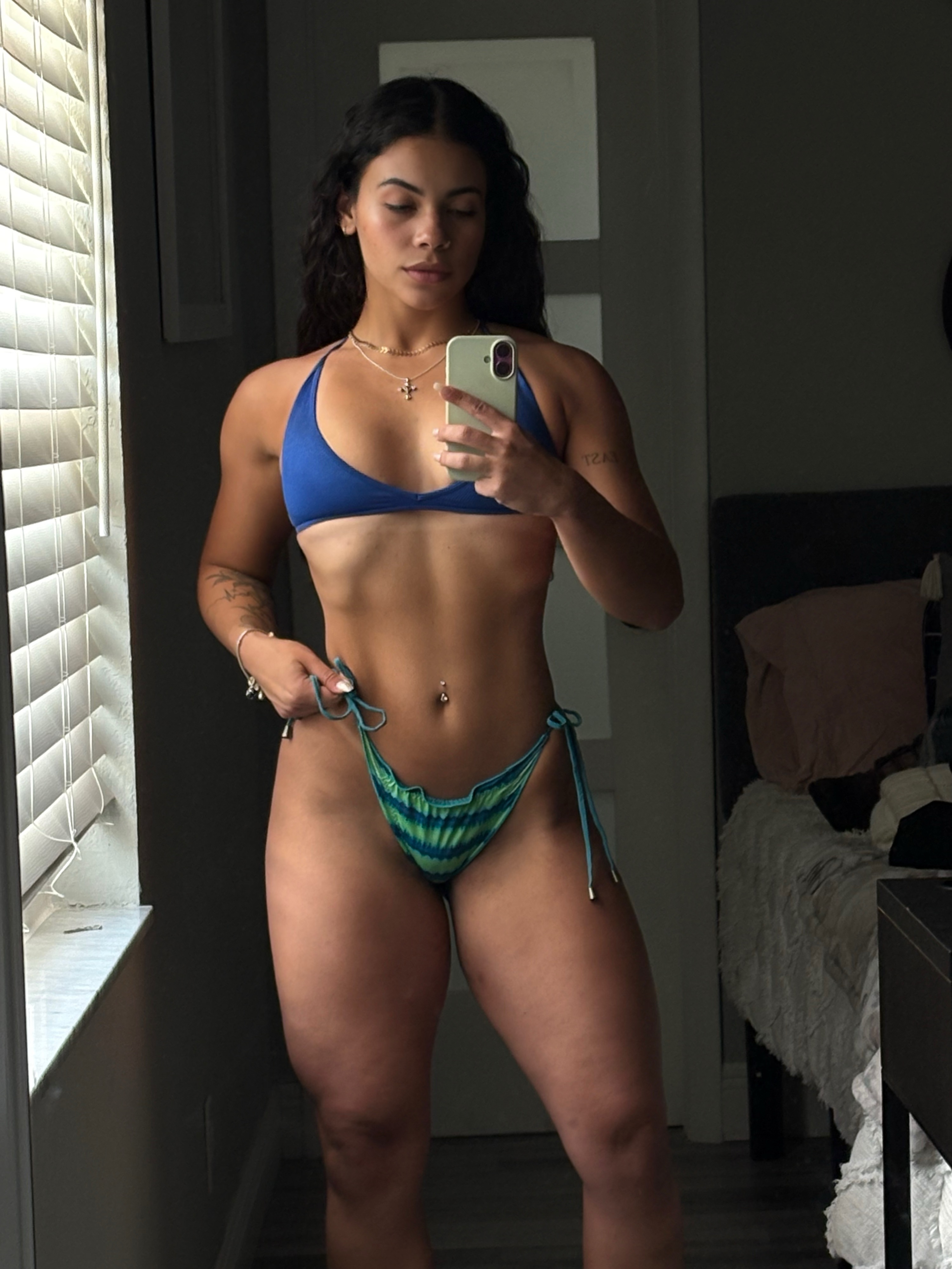 Confident fitness coach Gabi